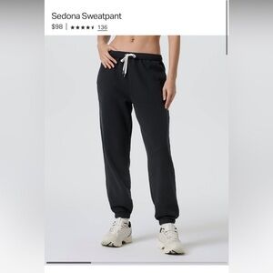 Vuori Sedona Black Joggers